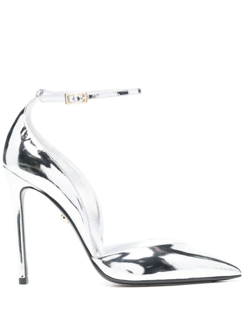 Alevì Camilla 105mm Mirrored Pumps | Silver | FARFETCH | Farfetch Global
