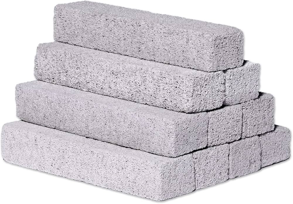 NOTCHIS 10 Pack Pumice Stone for Toilet Cleaning Bowl Stick, Remove Hard Water Rings Stains on To... | Amazon (US)