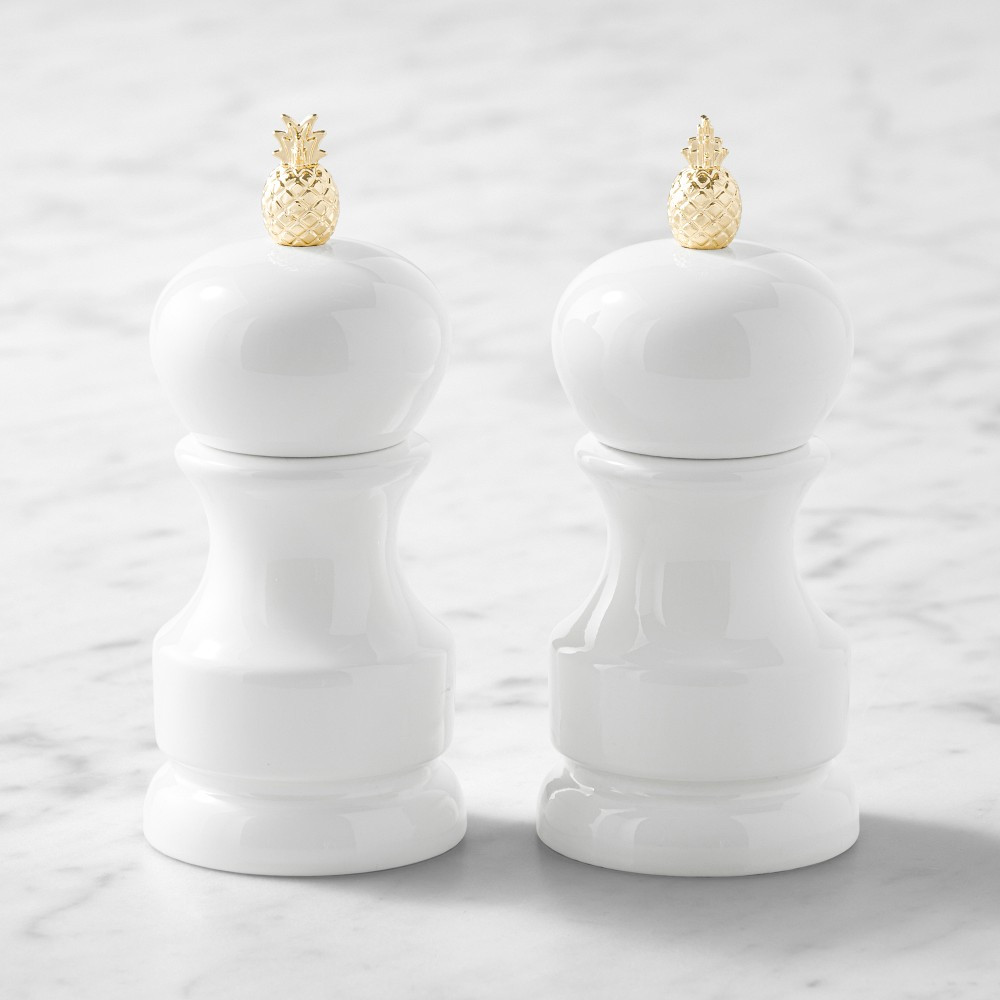 Williams Sonoma Pineapple Bistro Salt &amp; Pepper Mills, 4" | Williams-Sonoma