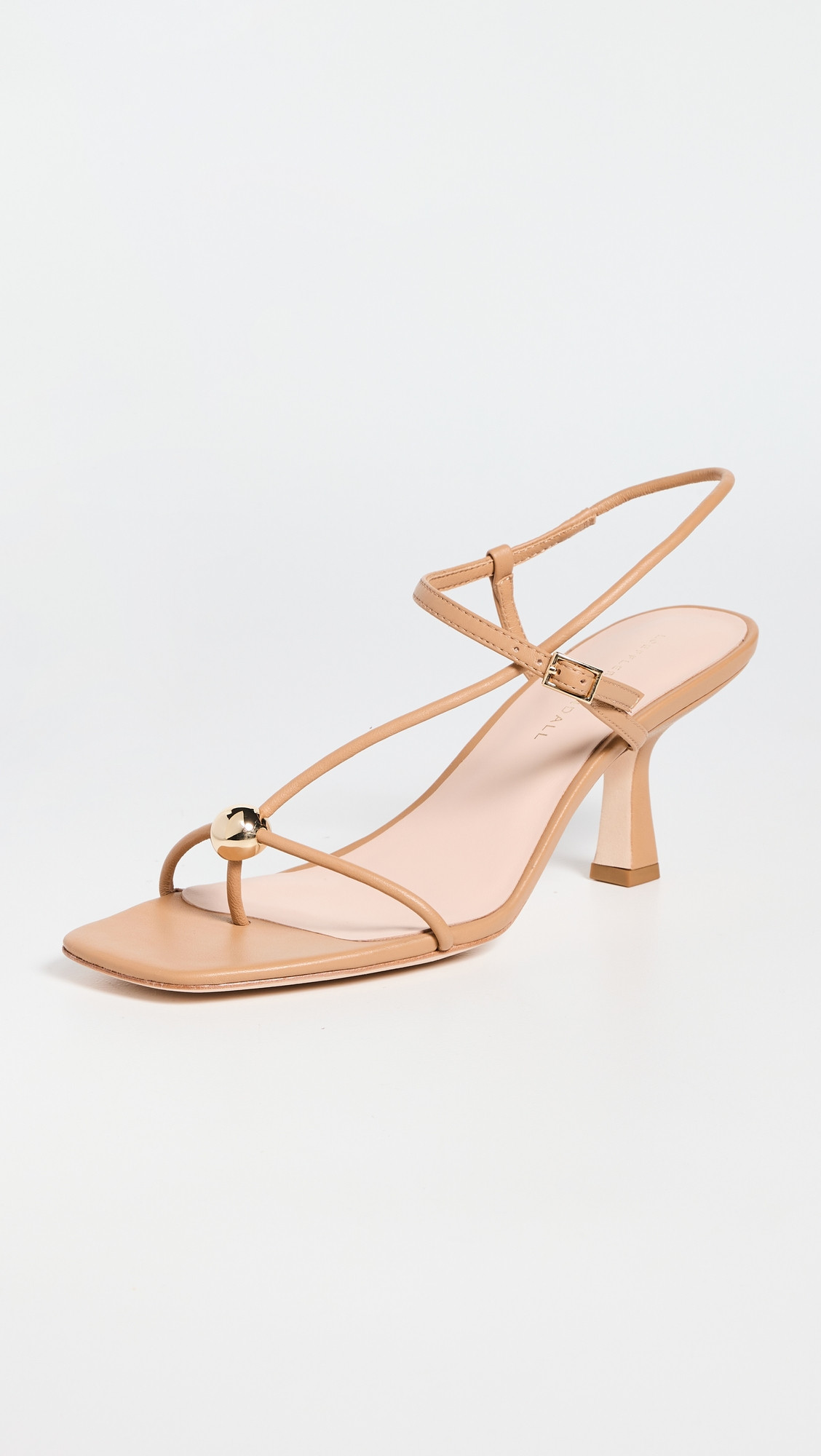 Loeffler Randall Triana Strappy Mid Heel Sandals with Ball Dune 9.5 | Shopbop