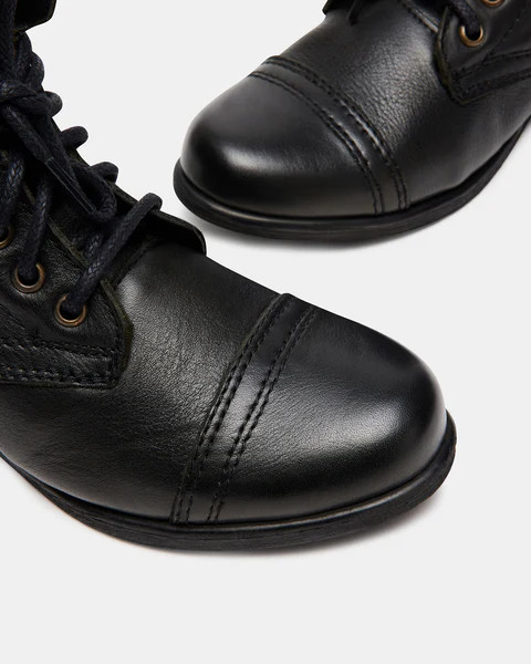 TROOPA BLACK LEATHER | Steve Madden (US)