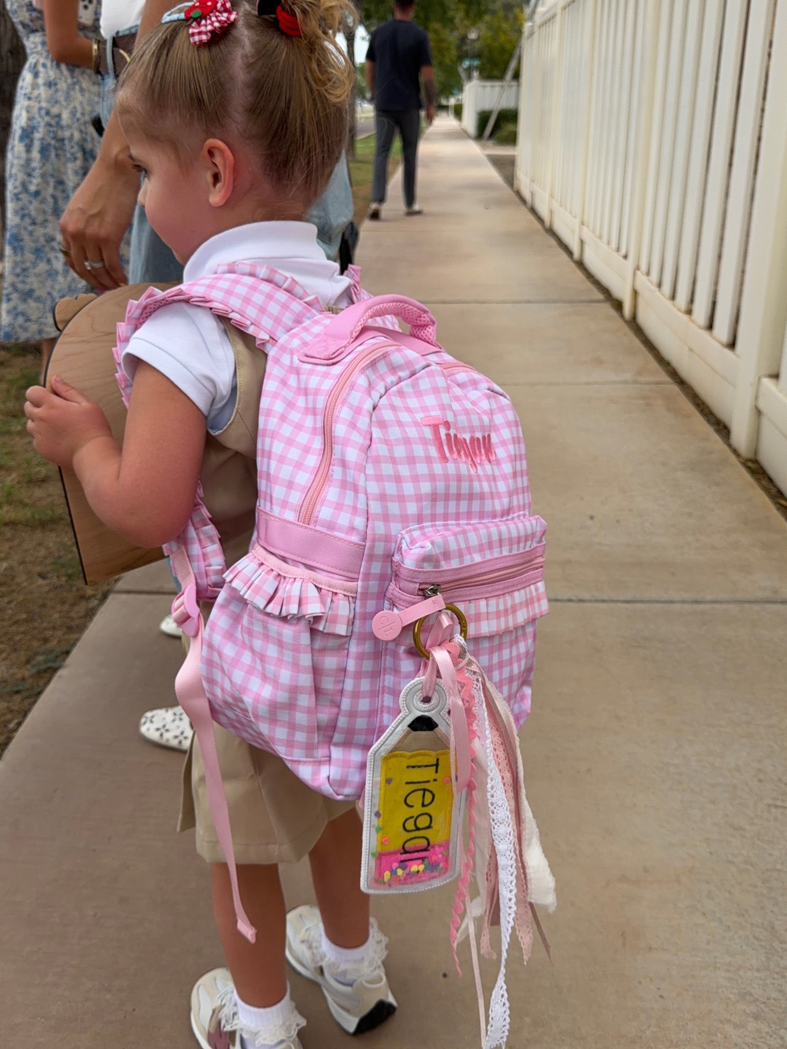 Her personalized backpack, accessories, socks, shoes! 🩷