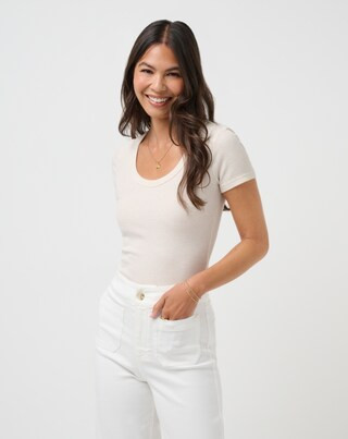 CLOUD RIB SHORT SLEEVE TOP | TravisMathew