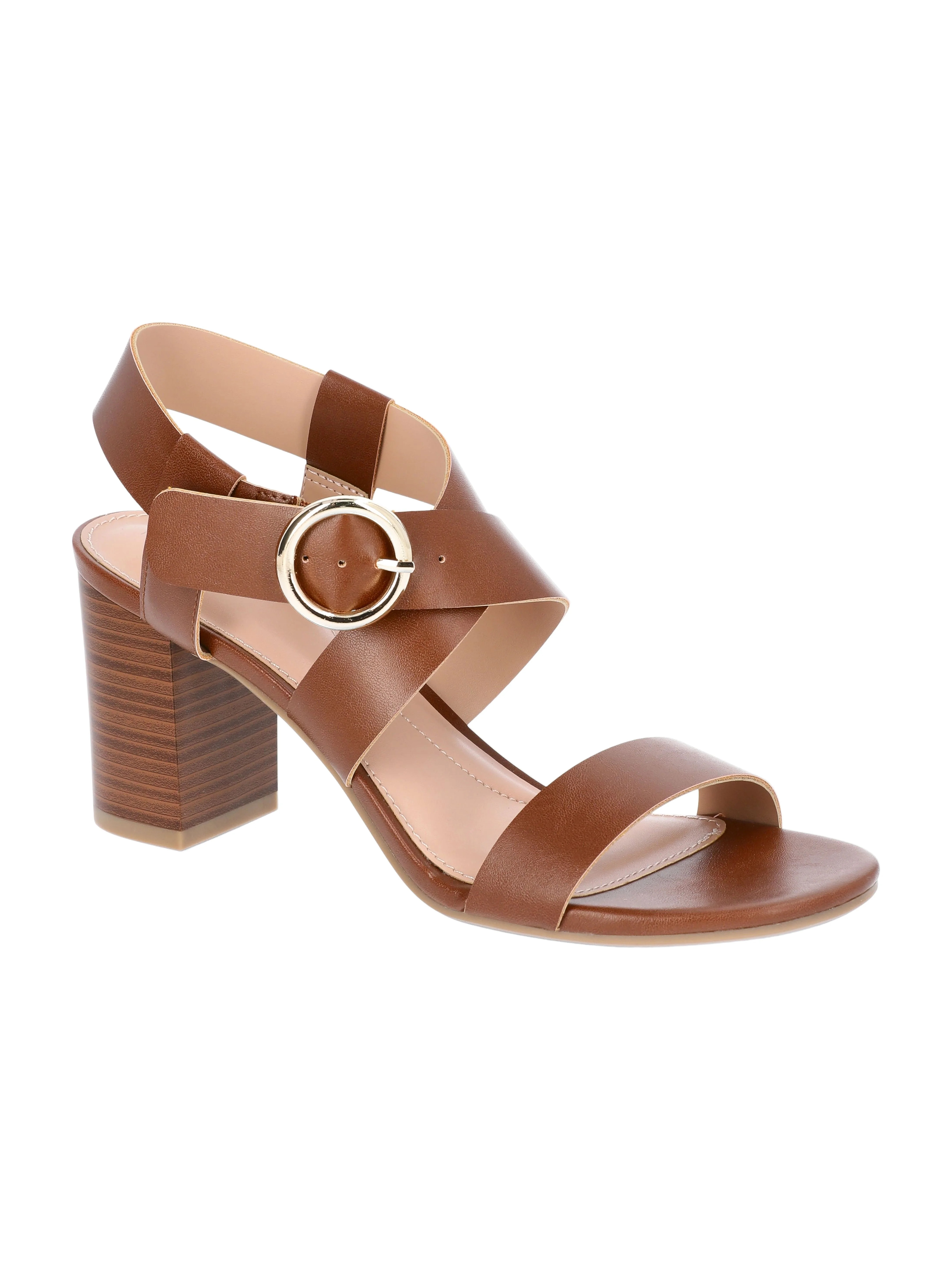 Time and Tru Women's Block Heel City Sandals | Walmart (US)