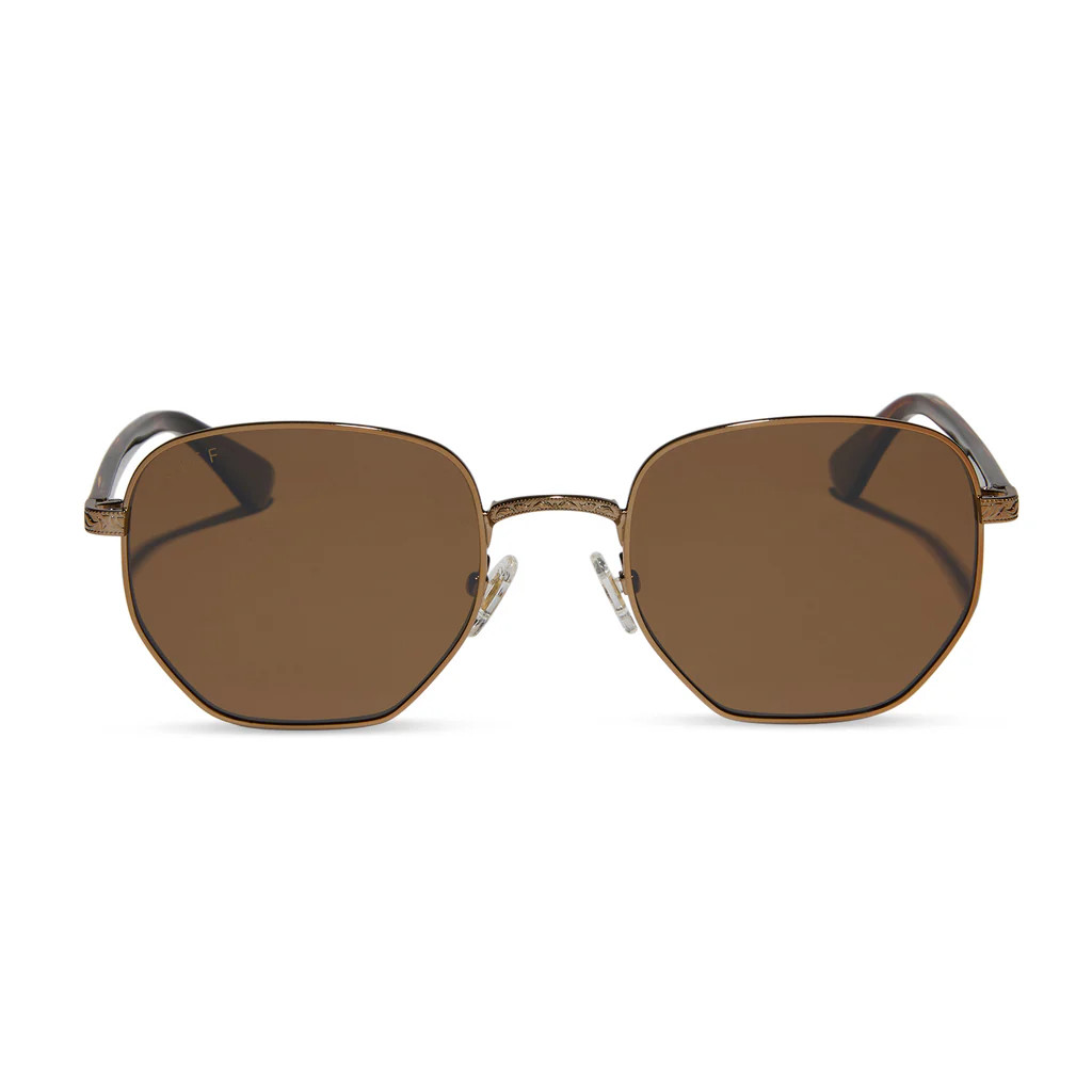 JESSIE JAMES DECKER - JJD + COPPER METAL + BROWN FLASH + POLARIZED SUNGLASSES | DIFF Eyewear