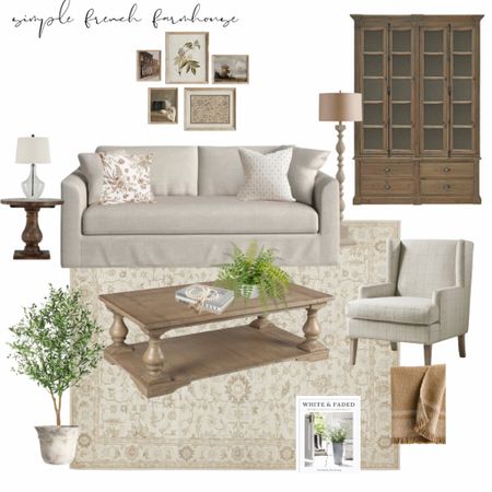 Inspired by an AI design this French country style living room is classic and comfy and just so pretty!

#LTKstyletip #LTKhome