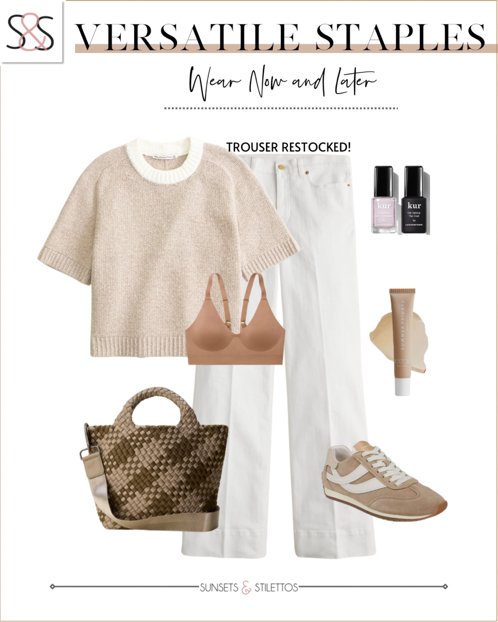 Versatile staples for every season. This neutral outfit transitions from winter to spring featuring a restocked trouser that is a closet must-have.. in white!

Sunsets and Stilettos, neutral outfit ideas, versatile closet staples, restocked trousers, casual  style

#LTKOver40 #LTKStyleTip #LTKTravel