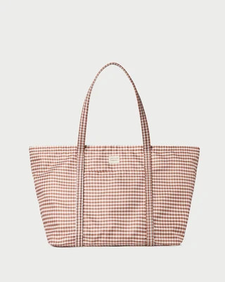Dina Brown Gingham Travel Tote | Loeffler Randall