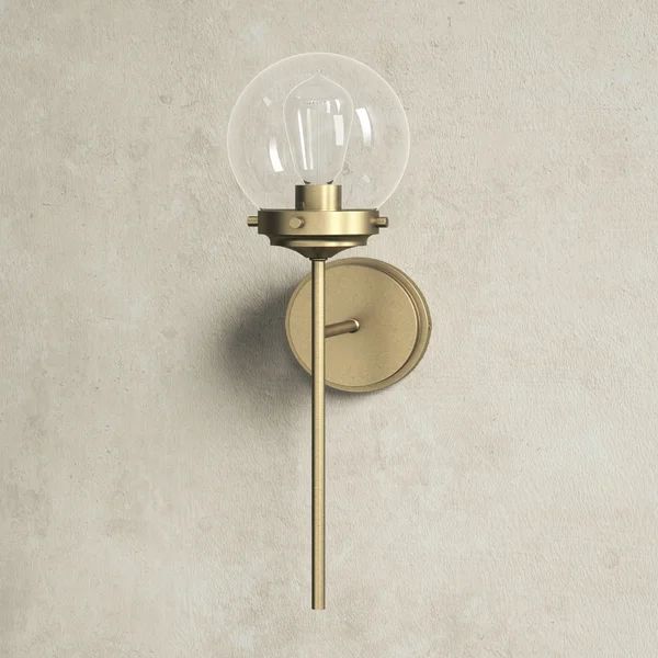 Aiden 1 - Light Dimmable Armed Sconce | Wayfair Professional