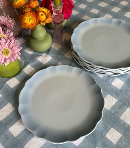 Blue and Pink scalloped stoneware plates for $5 each 🩷💙

#LTKSeasonal #LTKfindsunder50 #LTKhome