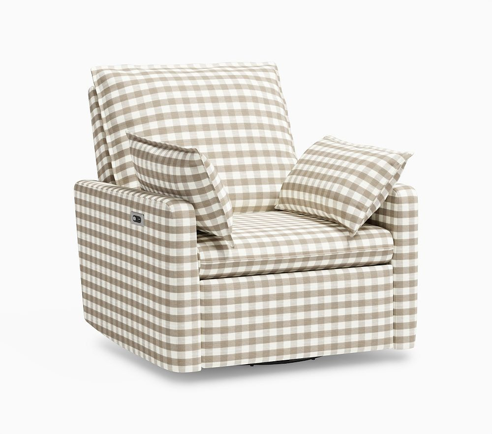 Paxton Pillow Swivel Glider Recliner | Pottery Barn Kids