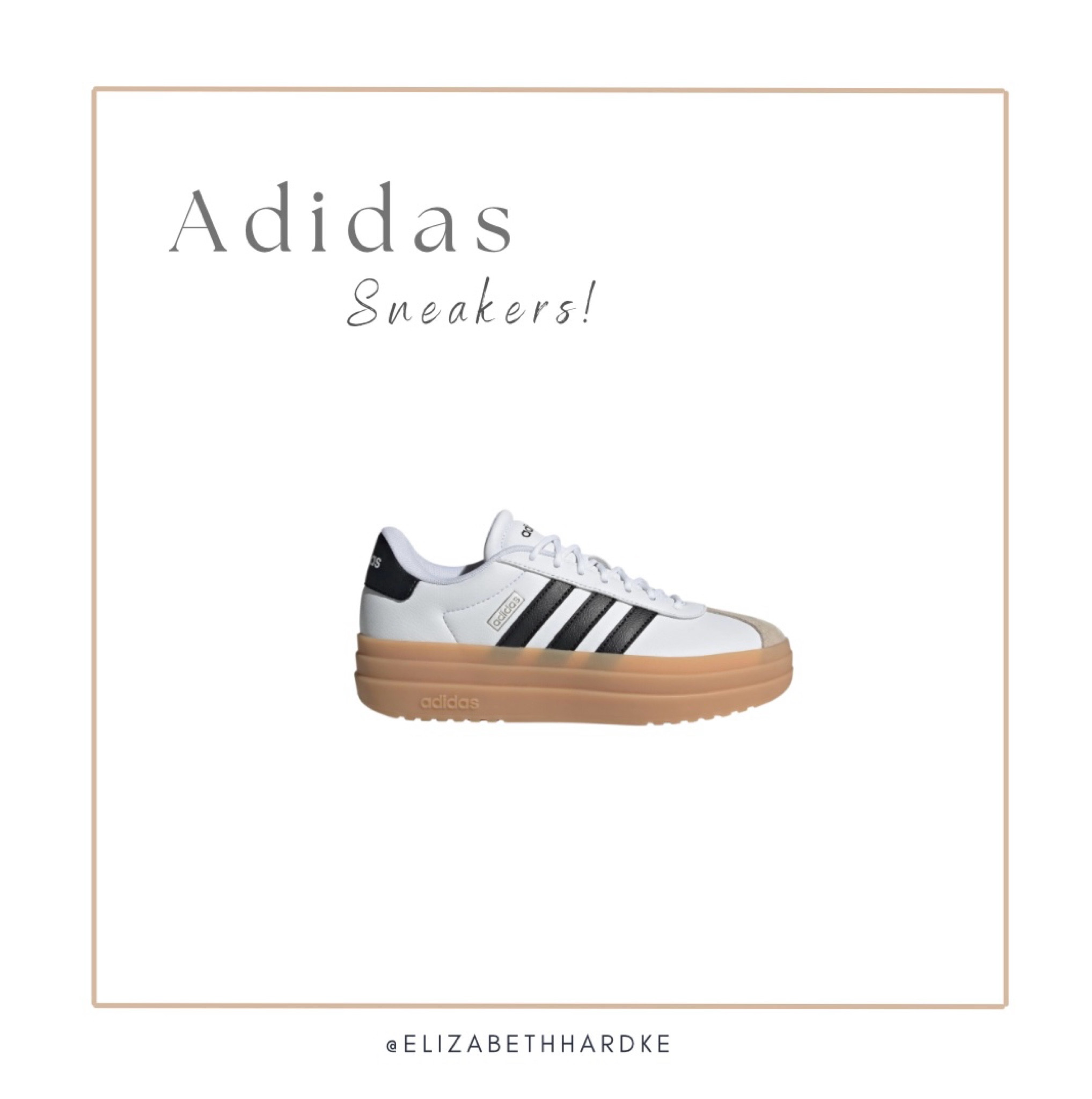 Comfortable Adidas Sneakers that go with everything! Platform sneakers, lightweight, sock liner, women’s sneakers, women’s shoes, black and white shoes

#LTKShoeCrush #LTKStyleTip #LTKGiftGuide