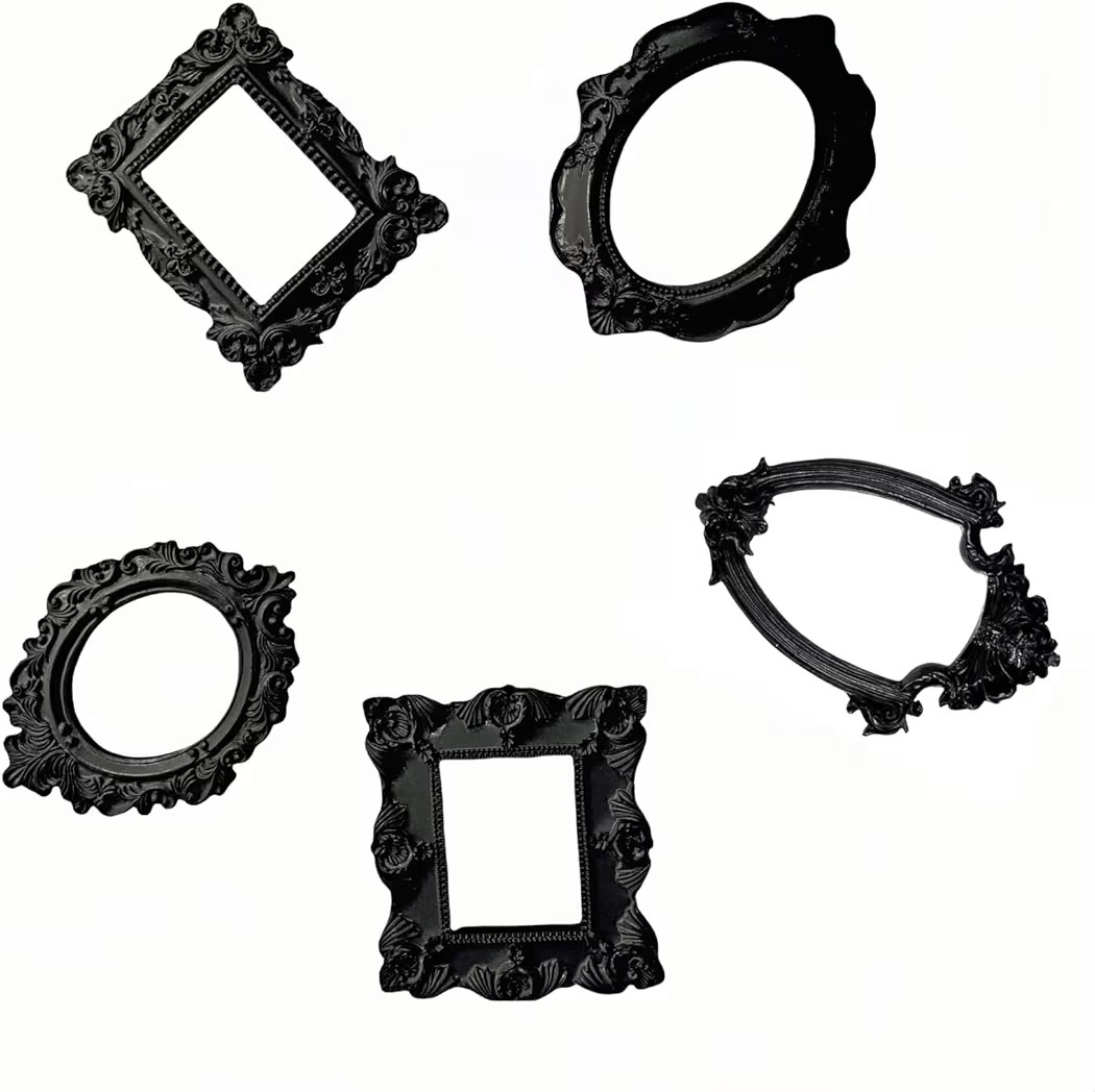 ERESGREAT Vintage Picture Frame Mini frames Black picture farmes Resin Wall Hanging Photo Frame A... | Amazon (US)