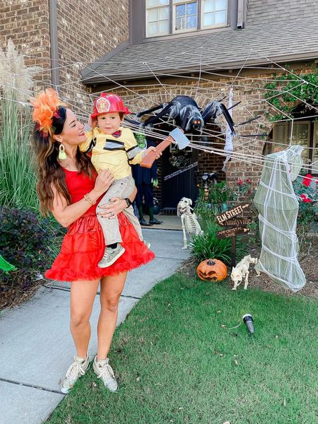 Halloween Costume Ideas for Mommy and Son // Fire and Firefighter Costume Inspiration — Affordable and quick DIY costume! 

#LTKSeasonal #LTKfamily #LTKHalloween