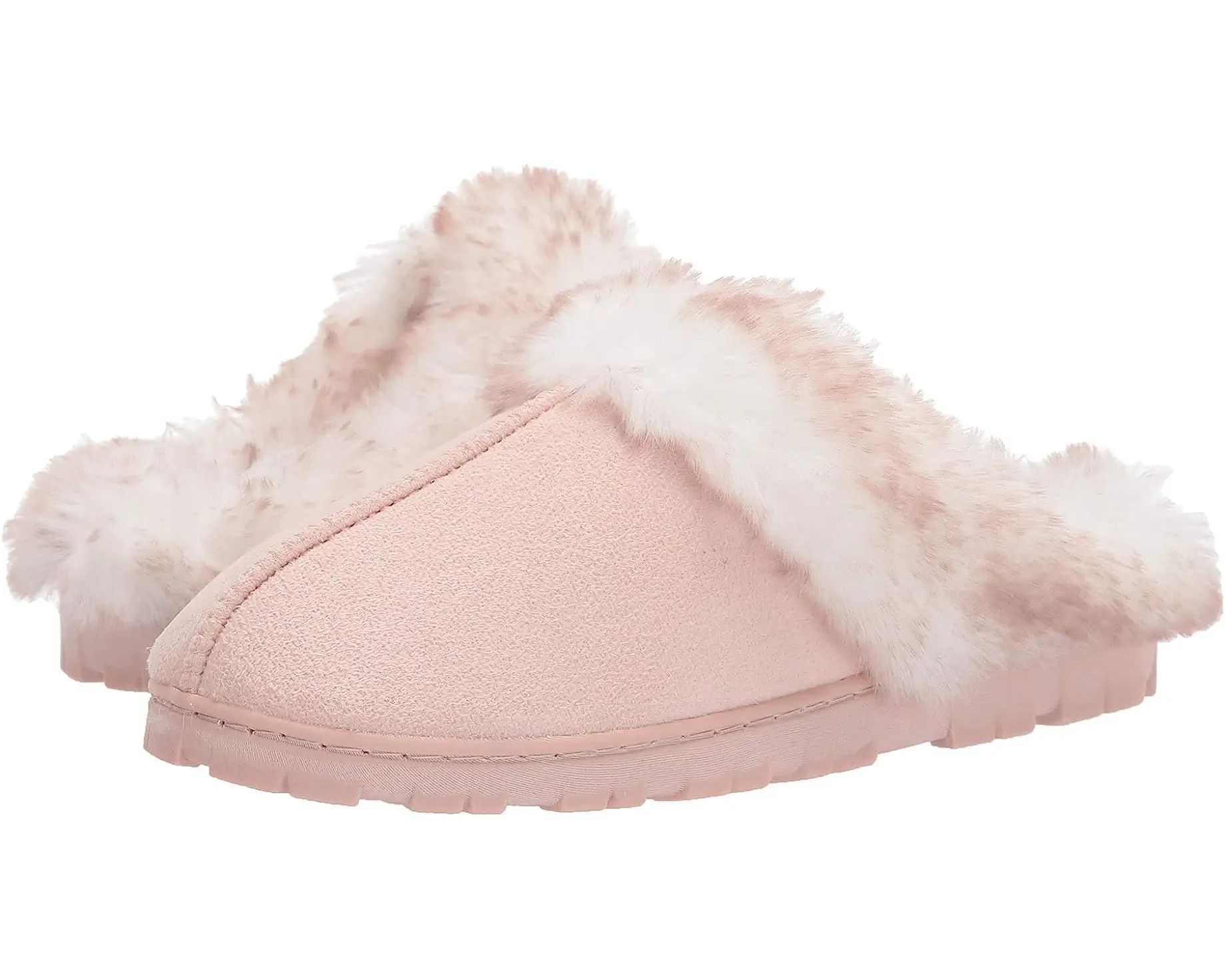 Jessica Simpson Women's Faux Fur Clog - Comfy Furry Soft Indoor House Slippers with Memory Foam | Zappos