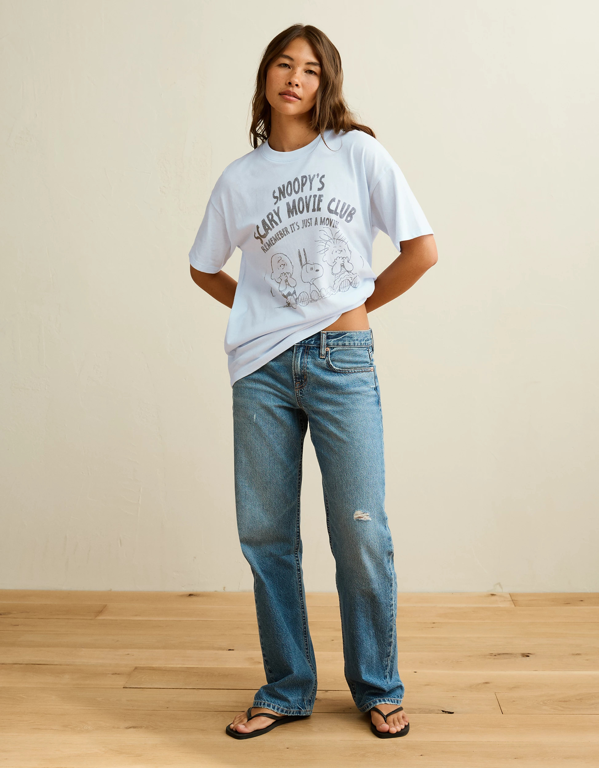 AE Oversized Peanuts Halloween Graphic T-Shirt | American Eagle Outfitters (US & CA)