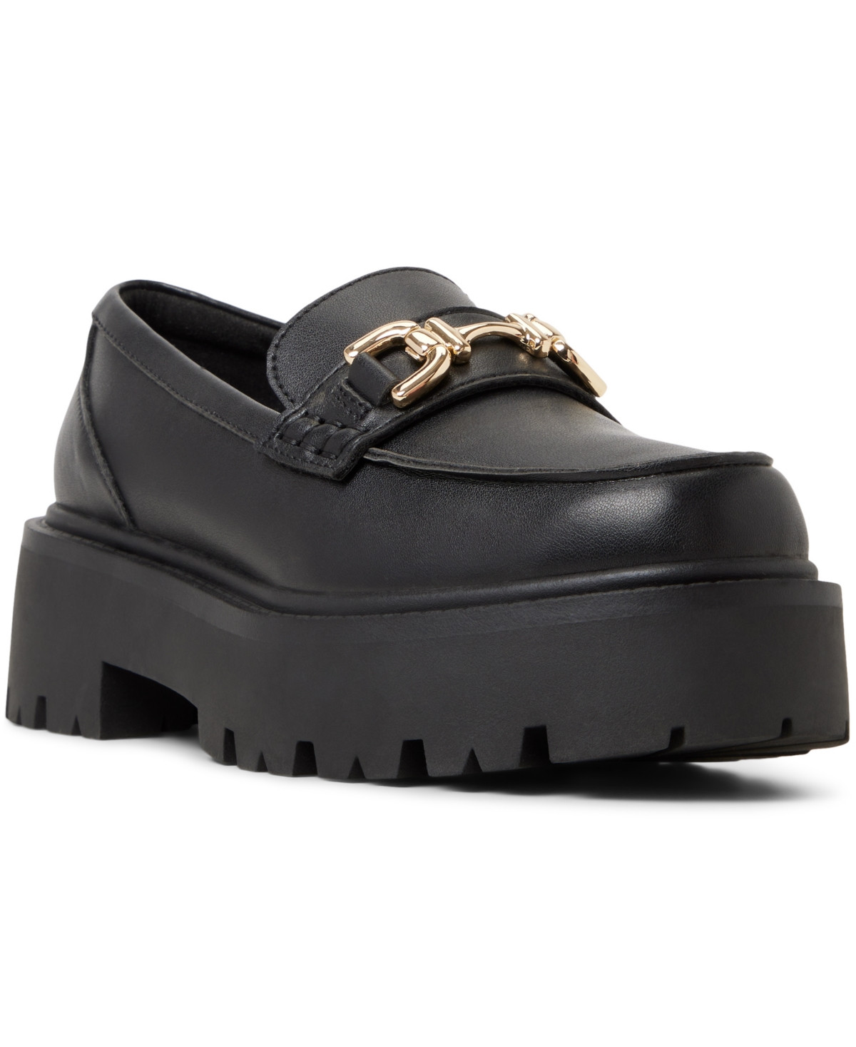 Aldo Women's Oneameth Chain Lug Sole Loafers - Black | Macy's