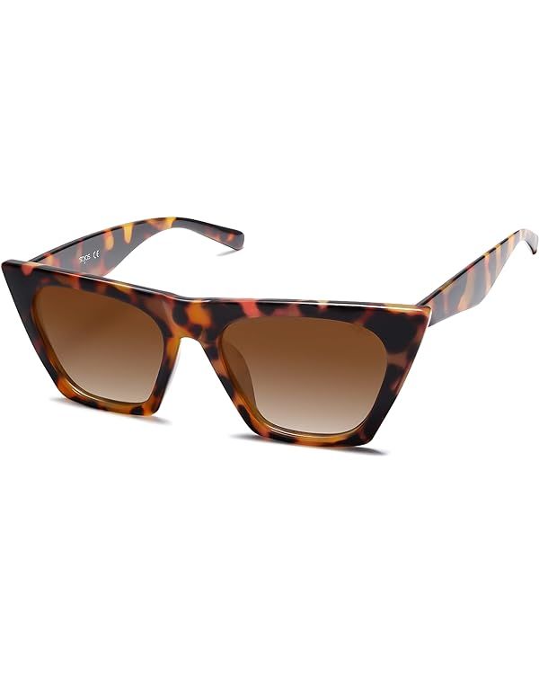 Amazon.com: SOJOS Oversized Square Cateye Polarized Sunglasses for Women Men Big Trendy Sunnies S... | Amazon (US)