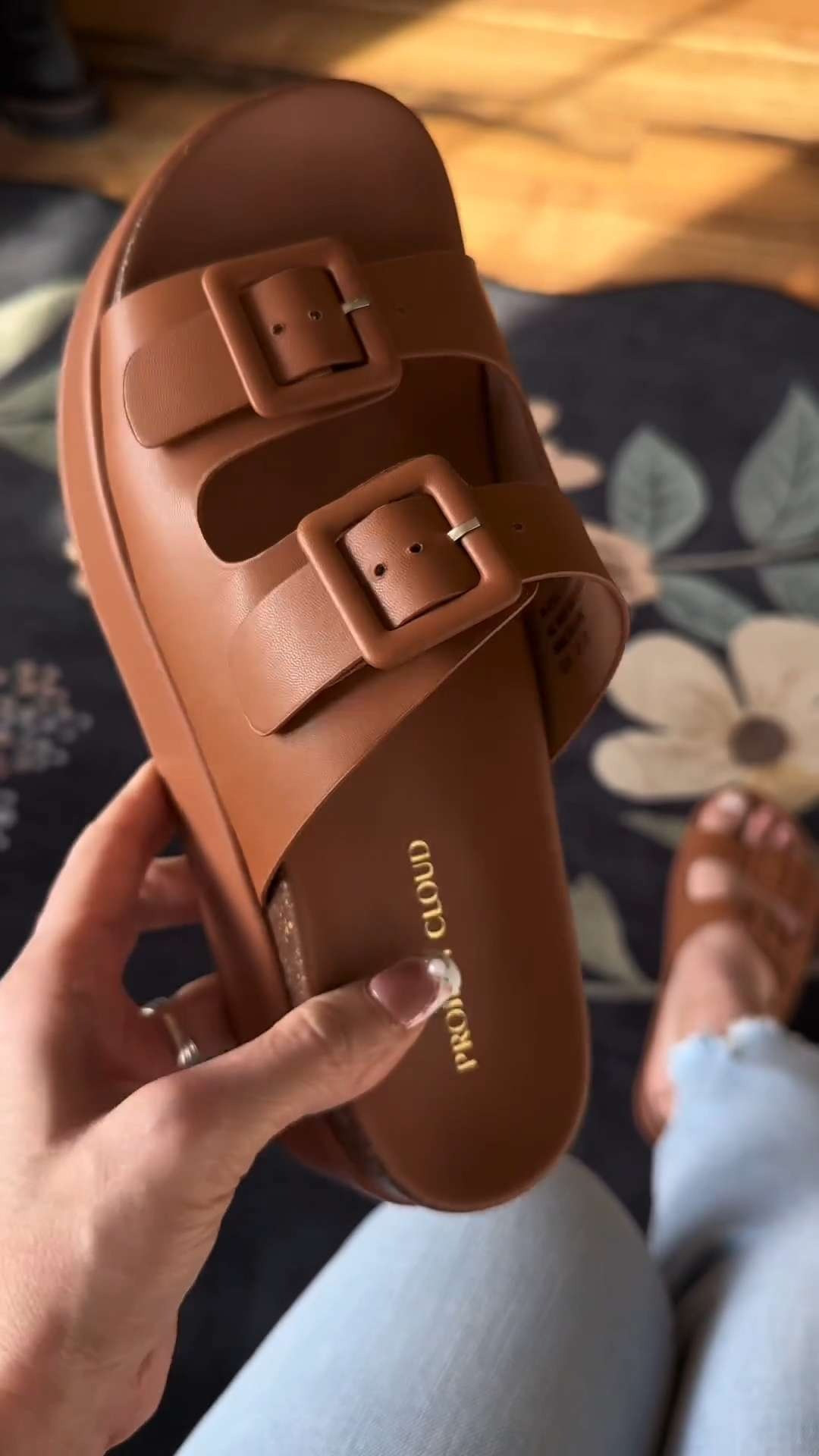 Didn’t expect these to be this comfy… the cushion is so soft and they still look put together.

#LTKFinds #LTKStyle #LTKShoeCrush
#ComfortSandals #NeutralStyle #EverydayWear #earnscommissions 

 #LTKmomlife #LTKOver40 #LTKTravel