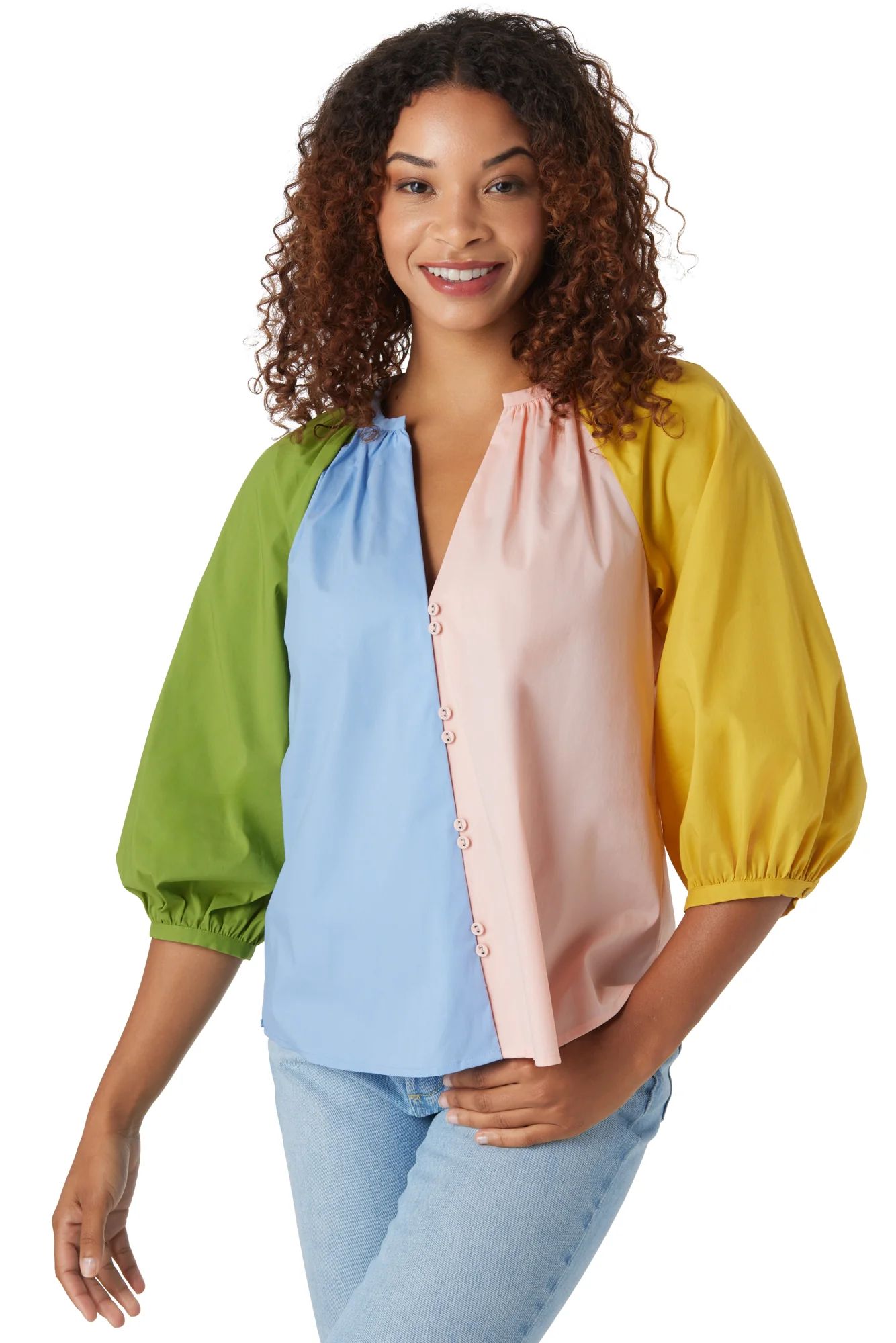 Rives Top in Spring Colorblock | CROSBY by Mollie Burch | CROSBY by Mollie Burch