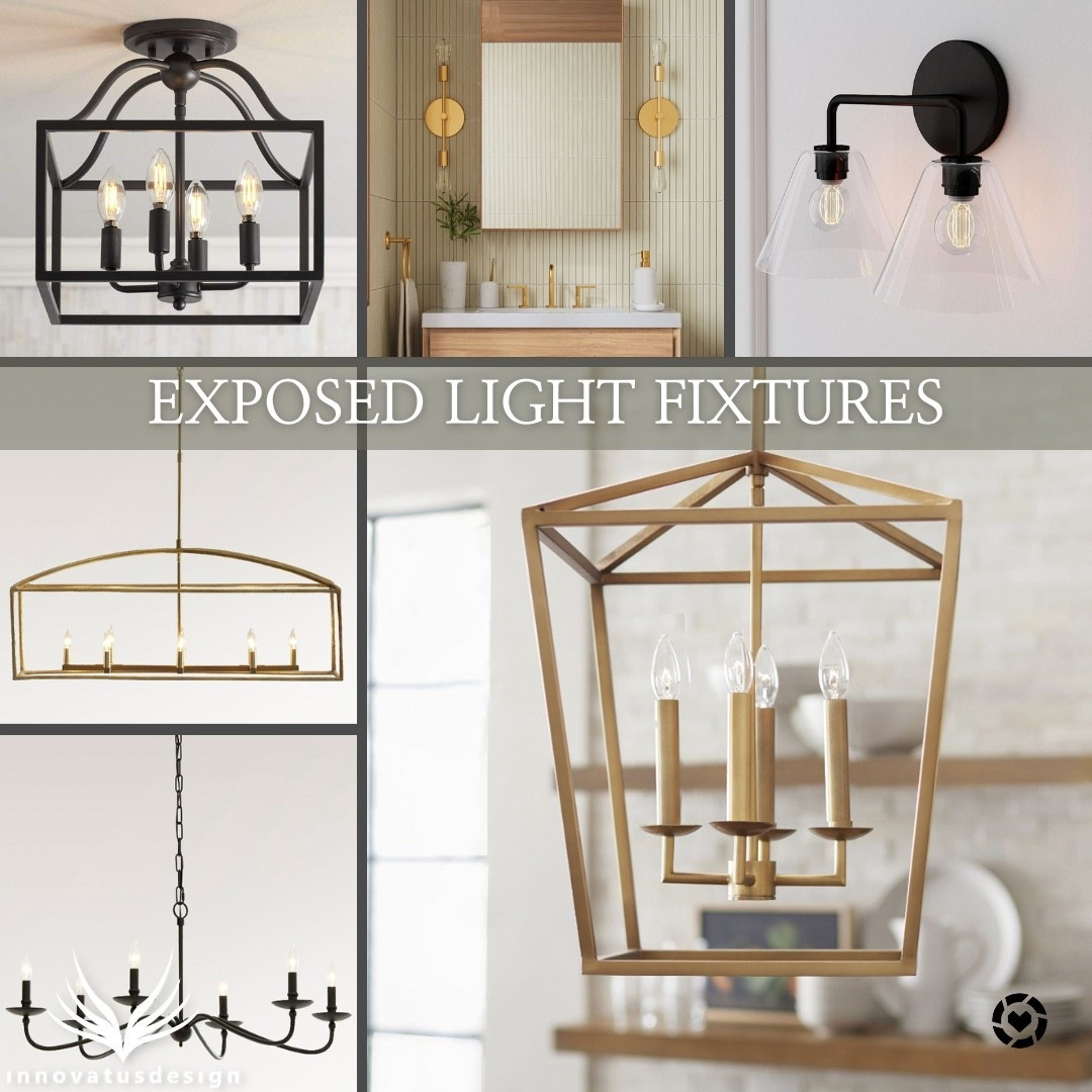 Exposed light fixtures add visual interest to any space! Plus the light illuminates more of the room as the bulbs are exposed. Discover lantern pendant light fixtures and decorative wall lights with this collection of exposed light fixtures!

#LTKHome #LTKSeasonal #LTKFamily