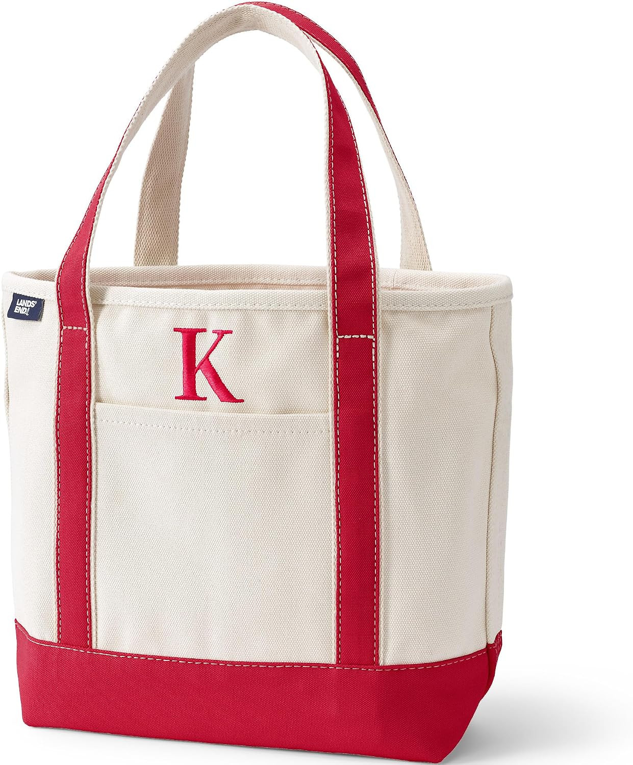 Lands' End Pre-Monogrammed Letter Canvas Tote Bag | Amazon (US)