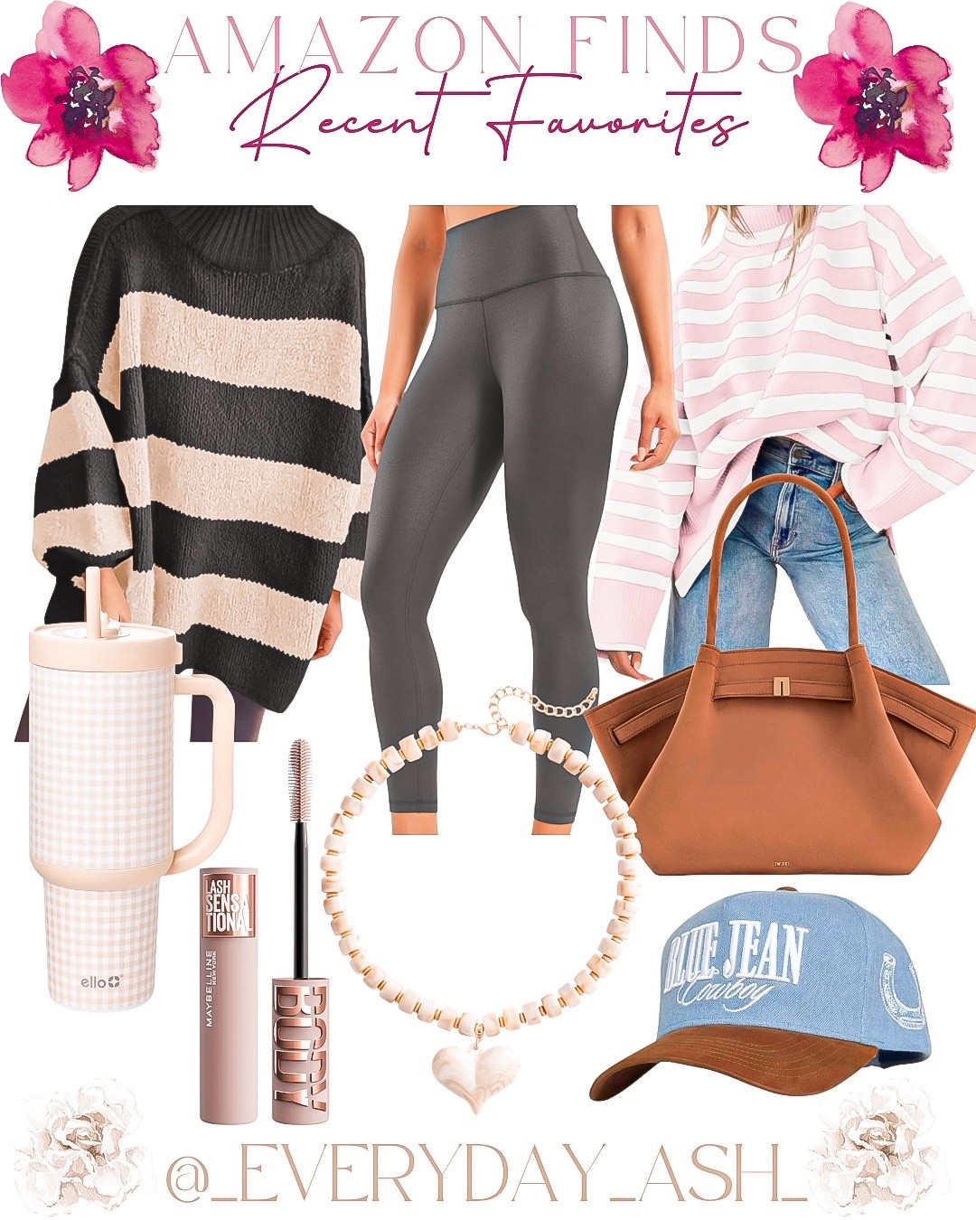 Amazon // recent favorites 💕

Amazon fashion, oversized sweater, leggings, pink sweater, suede bag, trucker hat, mascara, necklace, tumbler 

#LTKSeasonal #LTKFindsUnder50 #LTKGiftGuide