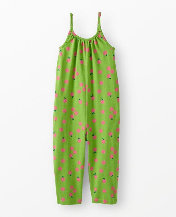 Girls' Summer Pomelo Sleeveless Romper with Pockets in 100% Combed Cotton - Size Big Kids 8 by Hanna Andersson | Hanna Andersson