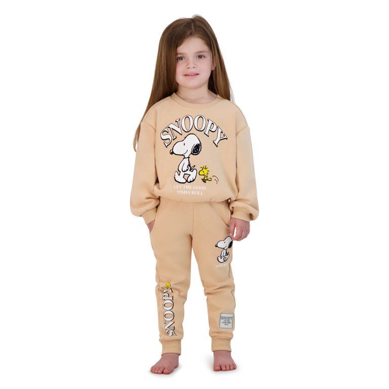 Snoopy Toddler Girls Jogger Set, Sizes 18 Months-5T | Walmart (US)