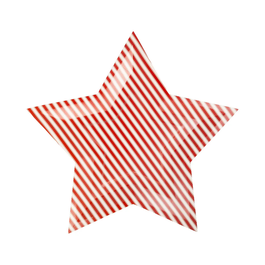 Striped Star Shaped Paper Plate | My Mind's Eye