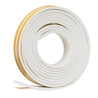 3/8 in. x 17 ft. White Ribbed EPDM Cellular Rubber Weather-Seal Tape | The Home Depot