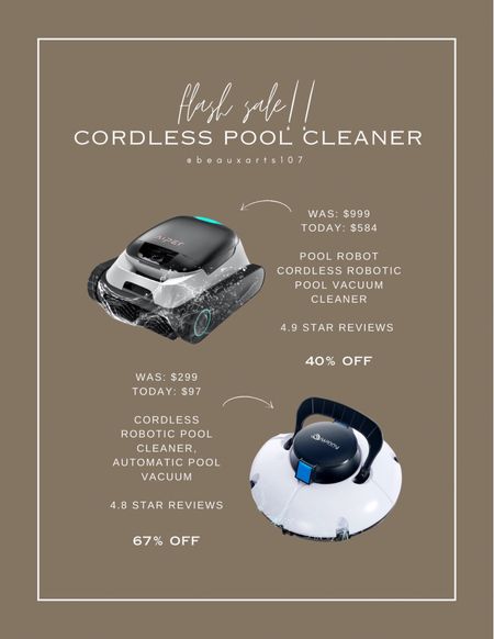 Save big today on these great cordless vacuum pool cleaners!! 

#LTKSaleAlert #LTKHome #LTKStyleTip