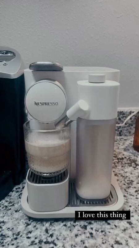 The Nespresso Gran Lattissima latte machine has changed the game for me. With the push of a button, I can have everything from a single espresso shot, to any specialty drink I could think of! It froths the milk to perfection and I get a quality cup every time with literally no effort. It’s perfect for the office, and for “me time” when getting my toddler ready for daycare in the mornings.  Please note, I use my favorite oat milk (oatly), which doesn’t froth as well as whole milk. 





#LTKGiftGuide #LTKhome #LTKsalealert