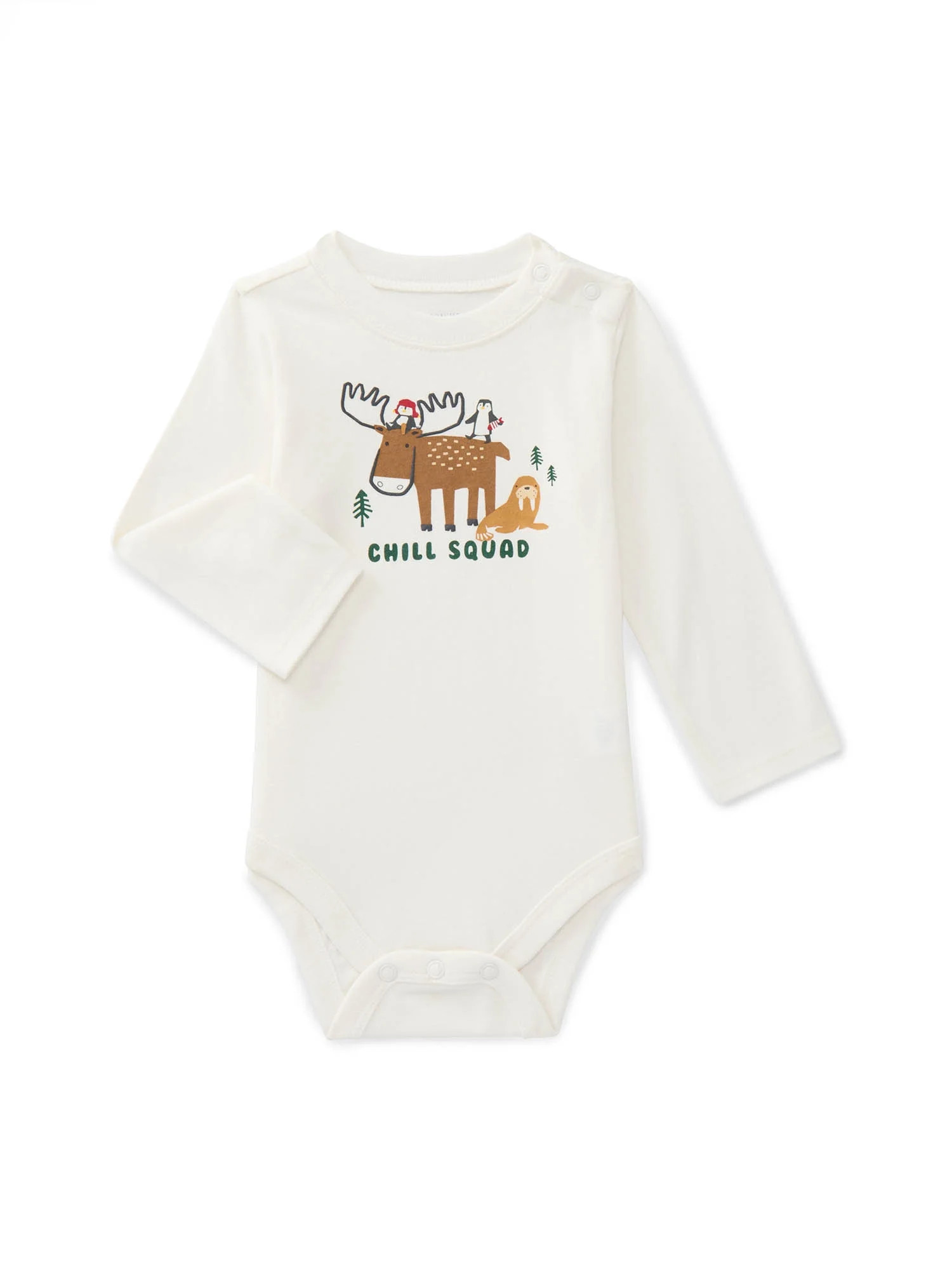 Garanimals Baby Boys Graphic Bodysuit with Long Sleeves, Sizes 0M-24M | Walmart (US)