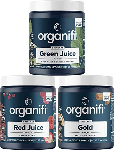 Organifi: Sunrise to Sunset Power Box (9.5 Oz. Each) - Superfood Powder - Green Juice, Red Juice,... | Amazon (US)