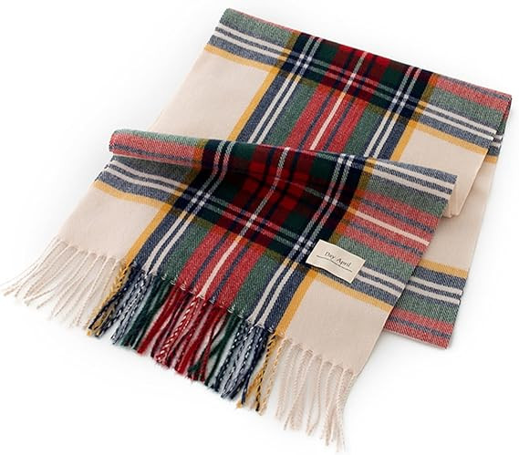 SIWEN Fall Winter Scarfs,Soft Warm Scarves Shawls Wraps,Plaid Tassel Casual Tassel Scarf Gifts | Amazon (US)