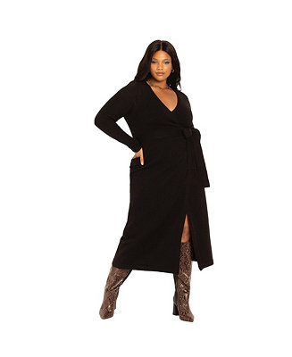 Women's Sweater Wrap Dress | Macy's