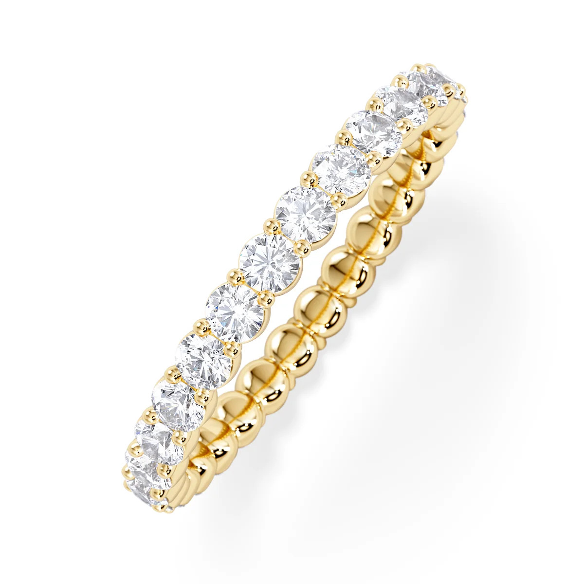 Chloe Lab Diamond 1.00ct Full Eternity Ring F/VS in 9K Gold | The Diamond Store