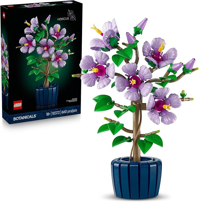 LEGO Botanicals Hibiscus Flower Building Set - Artificial Plant & Flower Building Blocks for Wome... | Amazon (US)