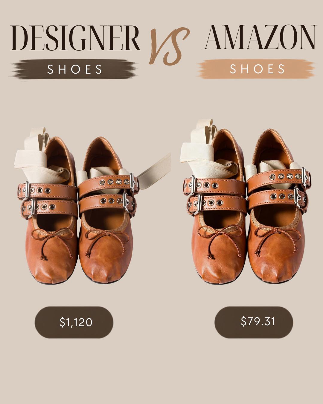 ✨ WOULD YOU GUESS WHICH ONE IS AMAZON? 👀👠

Okay… these shoe finds are giving serious designer energy without the designer price tag. 🤎

I found some gorgeous styles that look polished, timeless, and way more expensive than they actually are.

✨ Luxury-inspired details
🤎 Chic & effortless
👠 Styles you can wear on repeat
💸 Same vibe. Smarter price.

Now the real question… would you splurge on the designer pair or save with the Amazon find? 👀👇

🛍️ Shop the comparisons 🤎 

 #affiliatelink #ad #AmazonFinds #DesignerInspired #AmazonFashion #AffordableStyle #LTKootd #LTKBeauty