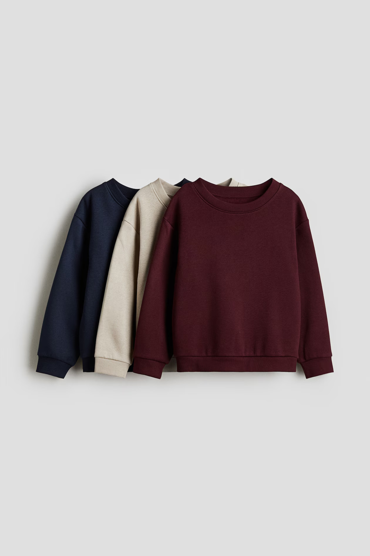 3-Pack Brushed-Inside Sweatshirts | H&M (US + CA)