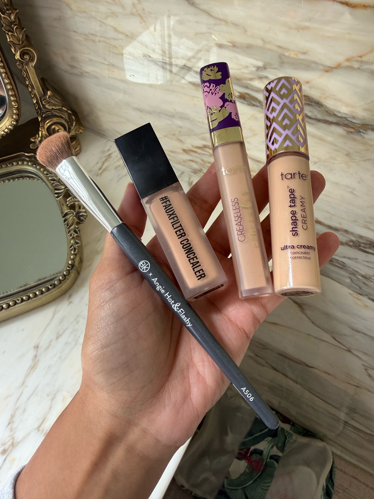 These are all of the concealers I use on rotation! Sometimes I mix them together! And this is the best concealer brush!

#LTKBeauty