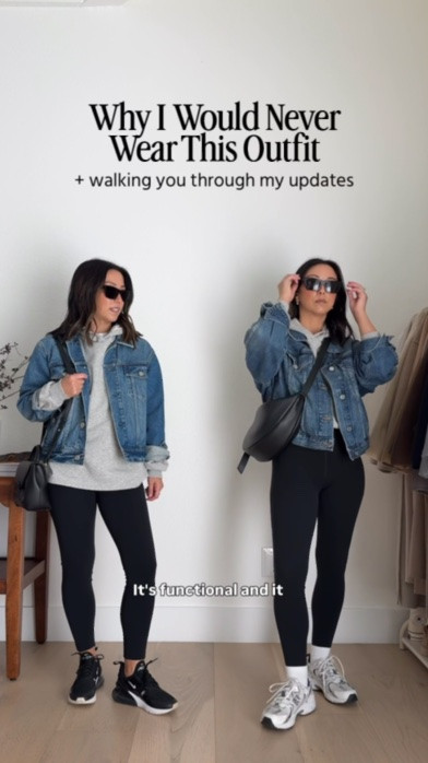 Why I would never wear this outfit - denim jacket, hoodie, and leggings

Updated outfit details:
Agolde denim jacket xs -old
Nordstrom Hoodie xs - old
Amazon leggings small
Amazon socks
New Balance 530’s 5.5 women’s
The Sak Tess bag in large
YSL sunglasses
Electric picks earrings

#LTKPetite #LTKmomlife #LTKOver40