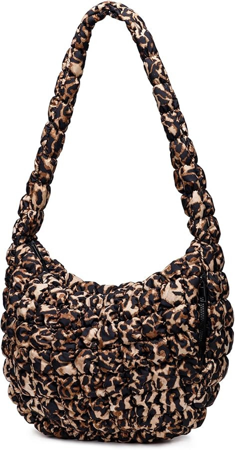 Puffer Bag for Women,Large Lightweight Quilted Tote Bag for Women Puffy Hobo Crossbody Handbags w... | Amazon (US)