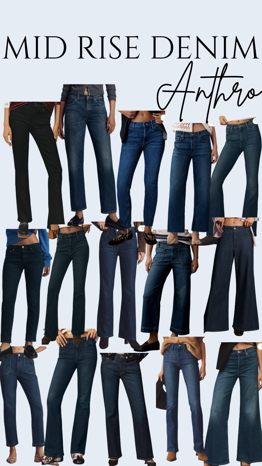 Midrise Denim at Anthropologie 30% off