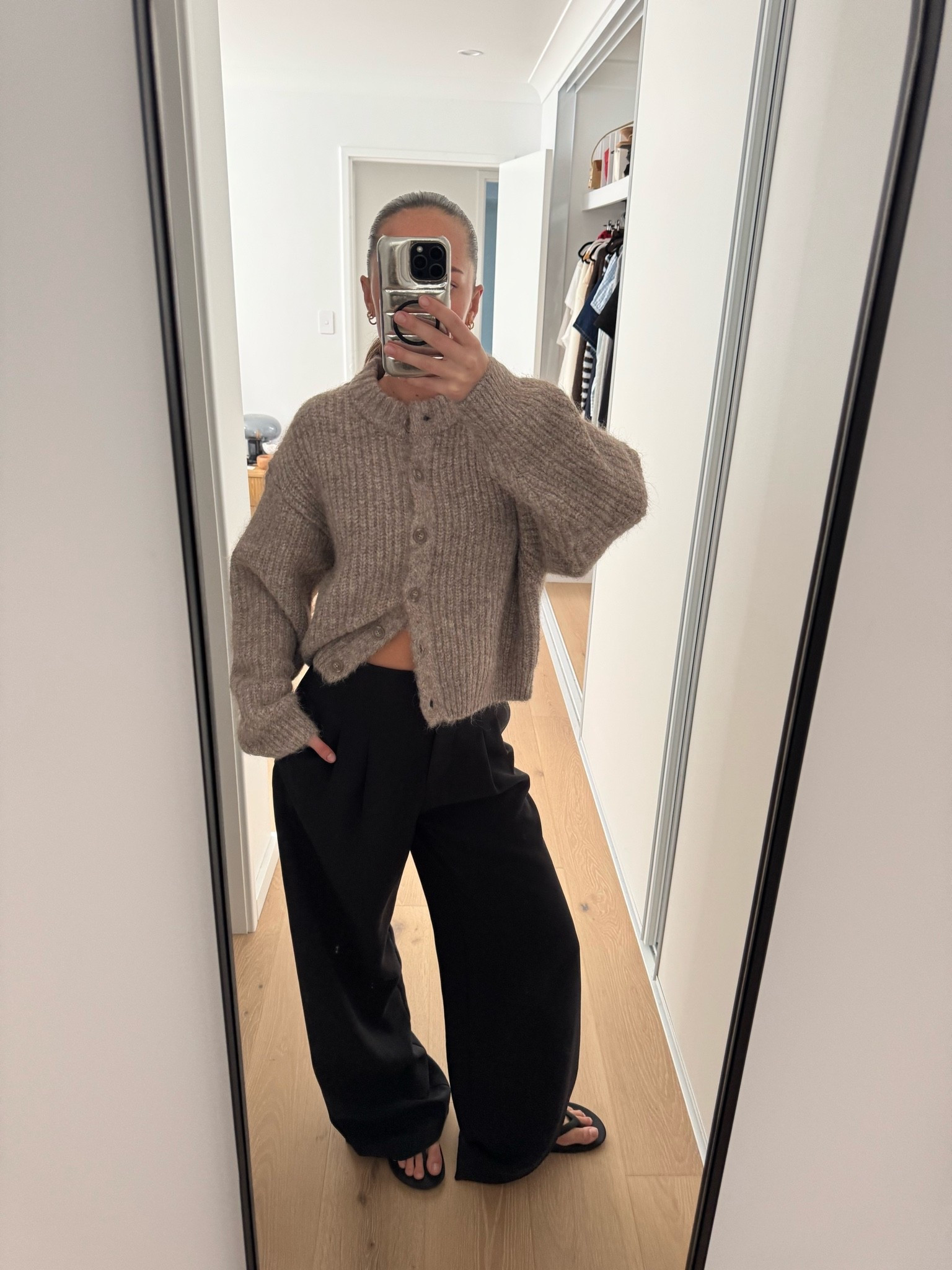 Pants are a 8 and knit M