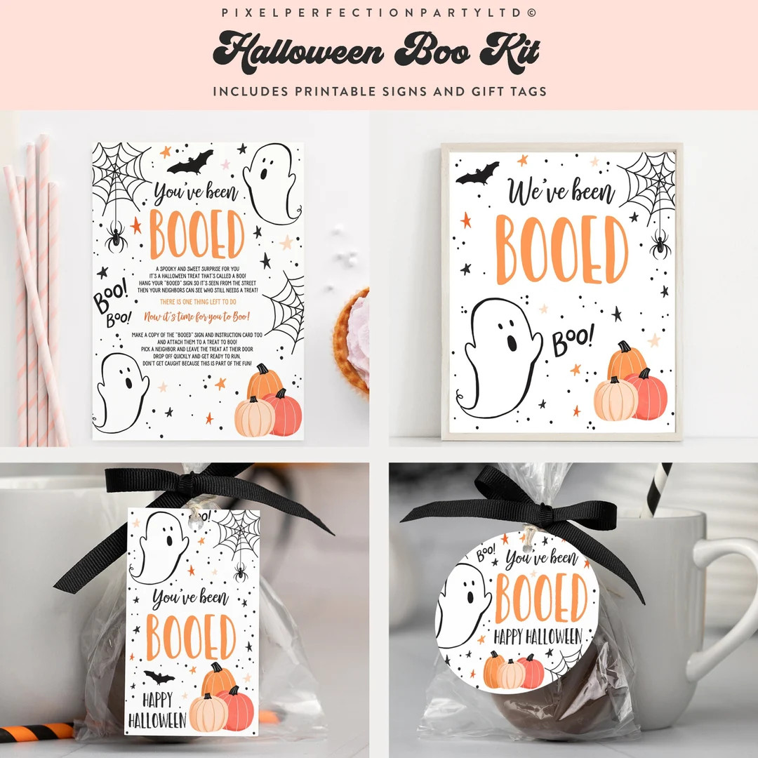 You've Been Booed Printable Halloween Activity Kit - Etsy | Etsy (US)