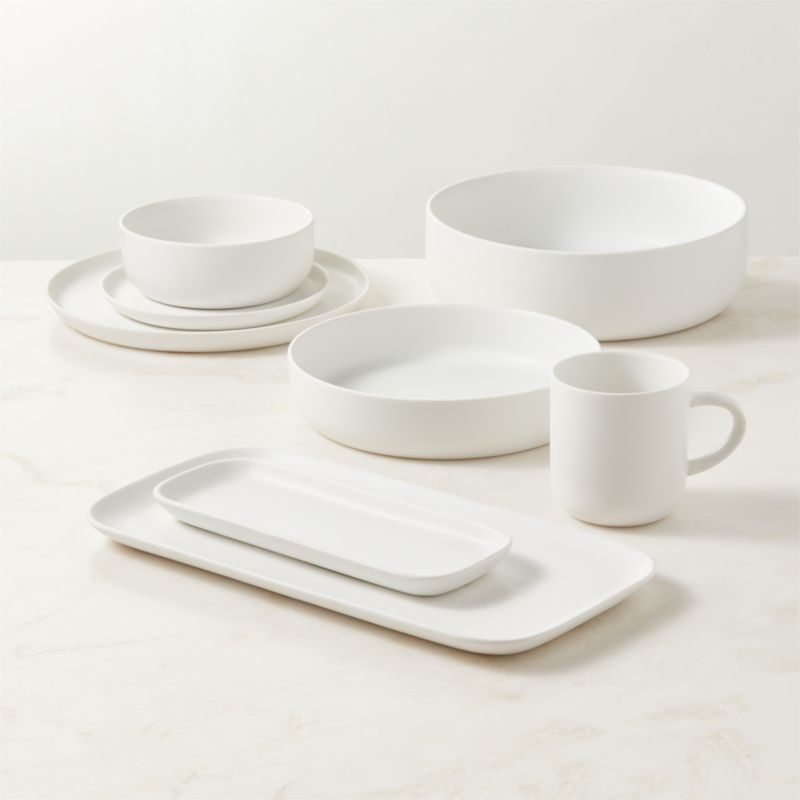 Mori Matte White Dinnerware | CB2 | CB2