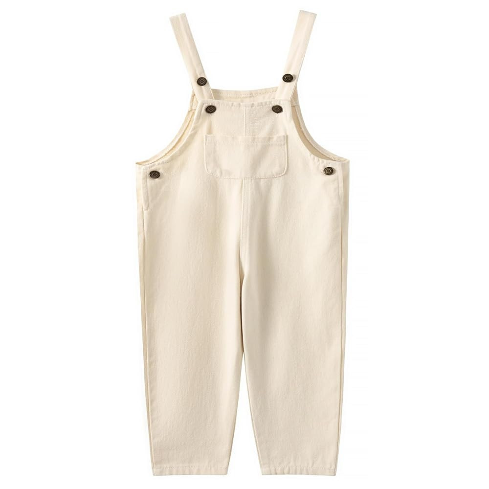 Kids Relaxed Fit Denim Bib Overalls Little Big Boys Girls Soft Cotton Jean Pants 3-8Years | Amazon (US)