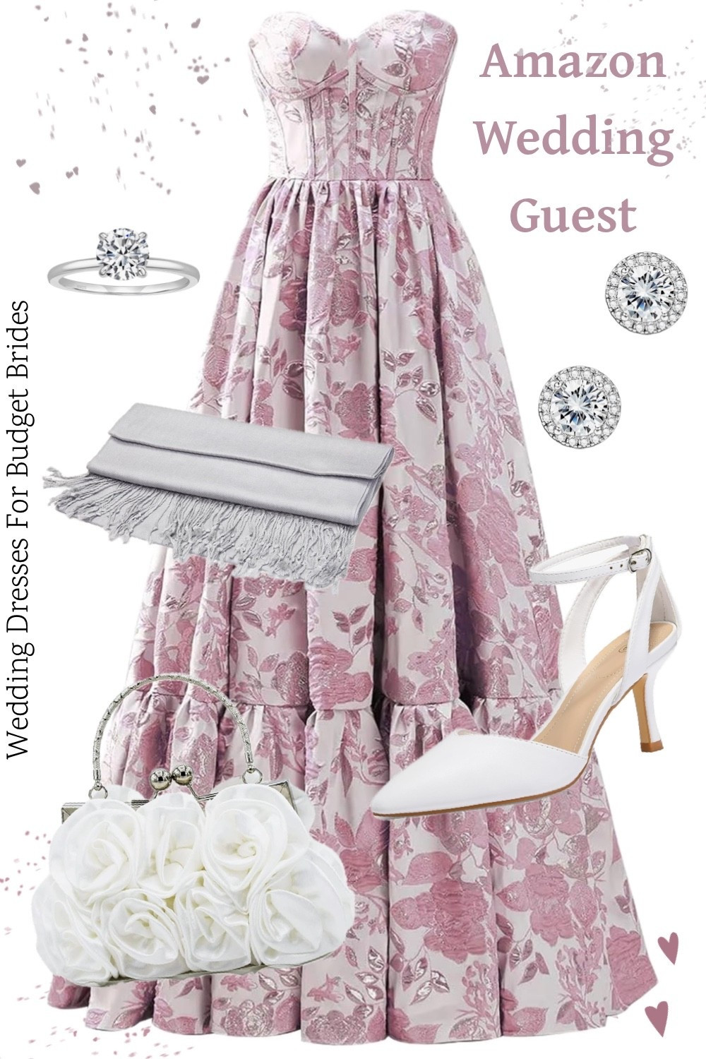 Pink long floral gown and accessories on Amazon.

Special occasion dress, prom dress, wedding guest dress, formal dress, pink full length dress, bridesmaid dress, bridal party dress, Amazon dress.

#LTKWedding #LTKSeasonal
